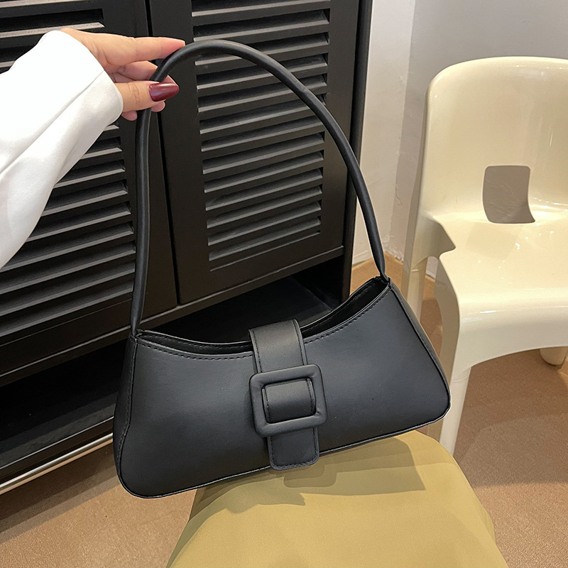 Bolso de mano 2024 bolso de otoño para mujer nuevo estilo estilo occidental bolso de axila simple moda casual retro bolso de un solo hombro