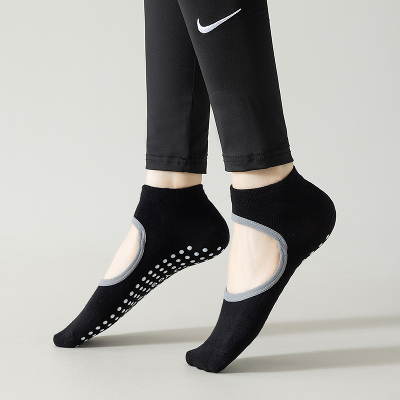 瑜伽襪女專業普拉提運動防滑襪腳背鏤空室內健身舞蹈地板襪子批發