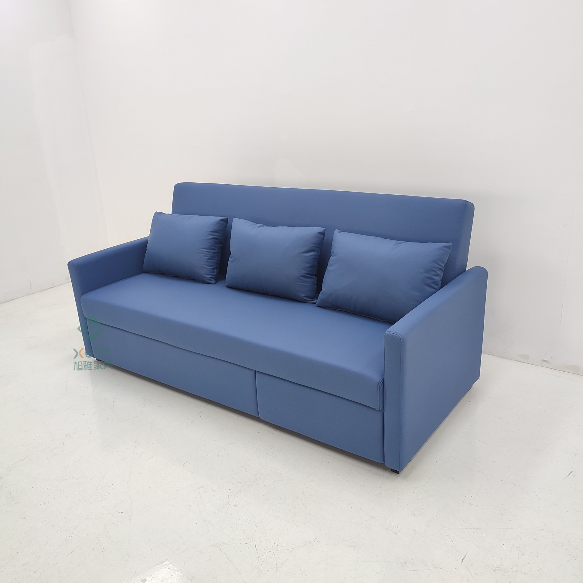 Sofá cama de tela de garra de gato, sofá cama de seda de seda de tecnología de pequeña casa, anti-gato, sala de estar, apartamento plegable peinado