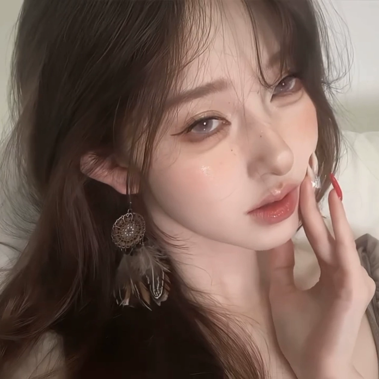 Длинные серьги с кисточками в богемном этническом стиле, серьги в европейском и американском экзотическом стиле Синьцзян, аксессуары для фотосъемки в отпуске и путешествиях