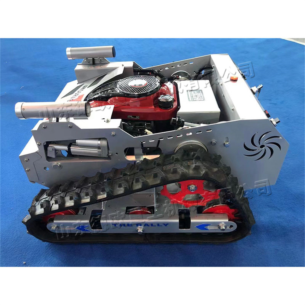 履带遥控式割草机 草原开荒爬坡剪草机 园林果园草地杂草清理机