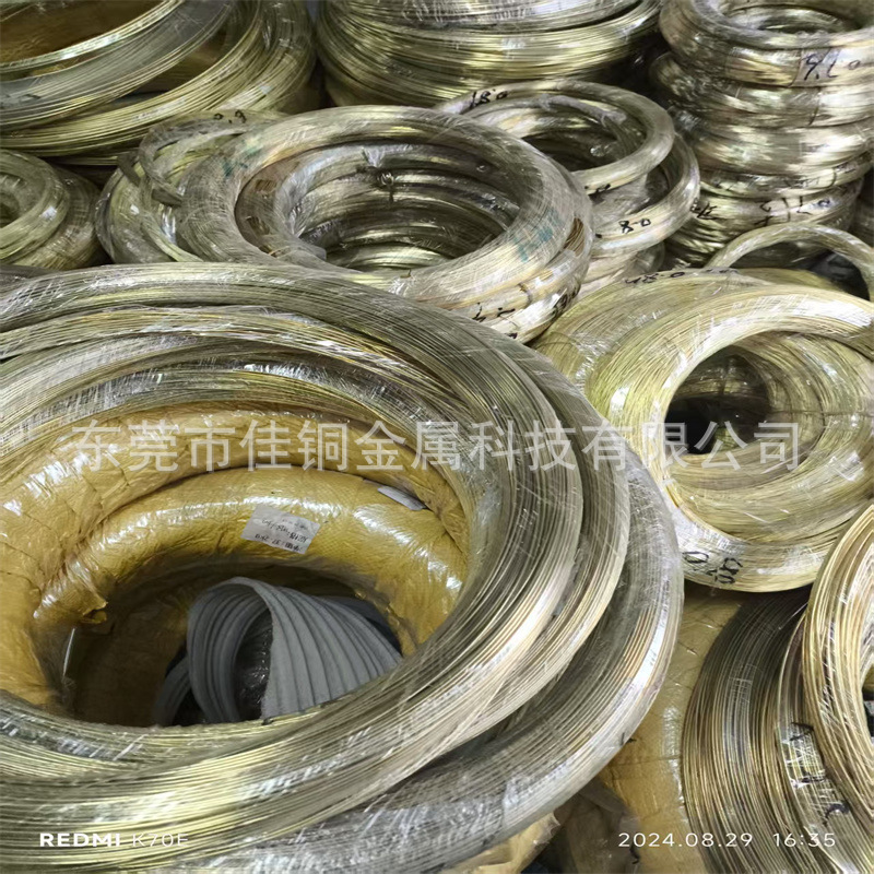 进口黄铜65铜线价格非标细铜丝1.2MM红工厂直销纯铜半硬铜线