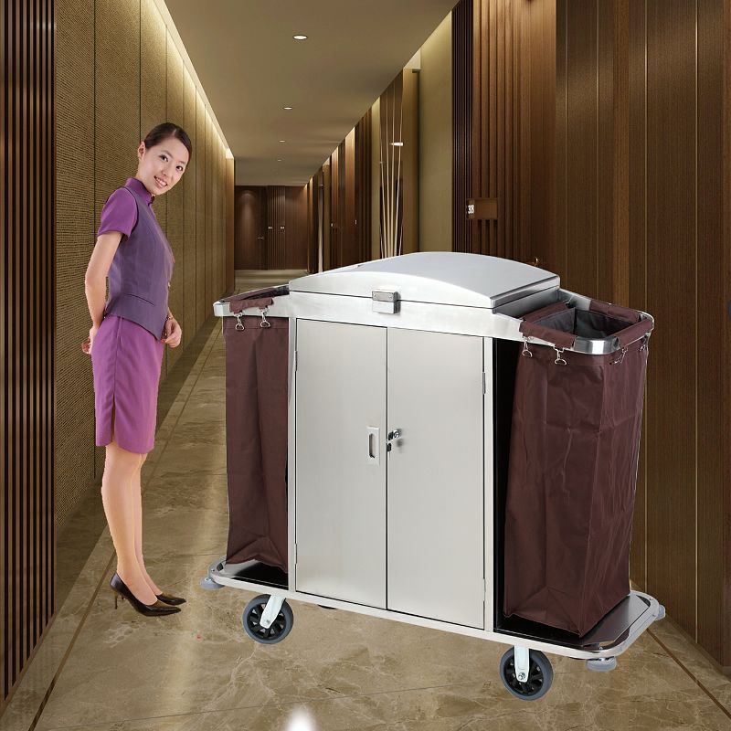 双边服务车酒店宾馆客房工作布草车房口车手推收集车清洁保洁车