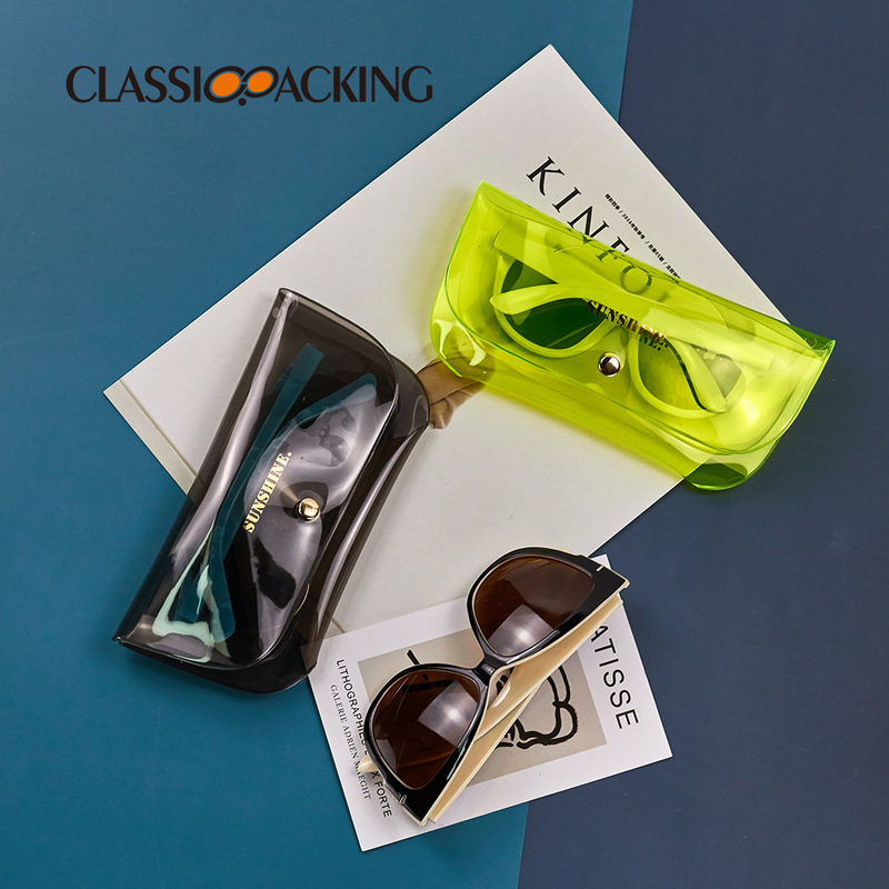 2026 New Transparent Jelly Glasses Case for Men and Women, Sunglasses Storage and Protection Travel Portable Glasses Case