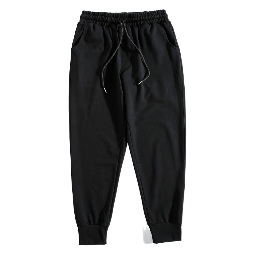 Pantalones de los hombres de verano versátiles sueltos Pantalones deportivos de seda de hielo de los hombres delgados pantalones recortados pantalones casuales de los hombres