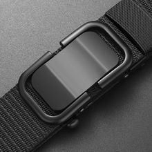 男士合金自动扣腰带潮流百搭免打孔男款皮带军训牛仔裤编织裤腰带