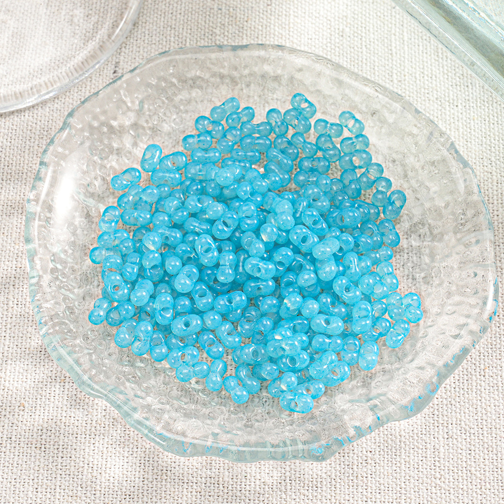 【400 piezas 2 botellas】Cuentas Xiaozi, cuentas sueltas, cuentas para pulseras, material para cuentas, cuentas espaciadoras de 3 mm, accesorios para cadena de teléfono DIY