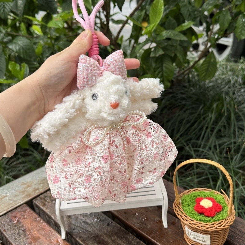 クリエイティブでかわいい垂れ耳ボニーウサギのドレスアップDIY大きなスカート超妖精垂れ耳ウサギのぬいぐるみ吊り下げ装飾品クロスボーダー用|undefined