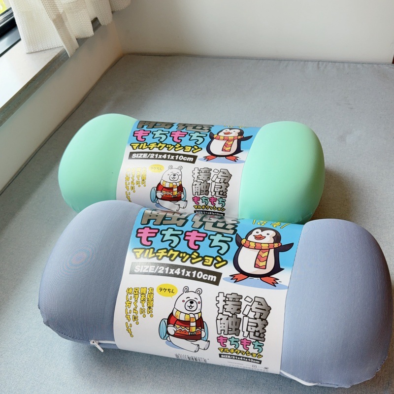Venta caliente de comercio exterior verano sensación fría memoria almohada de hueso de algodón soporte lumbar seda de hielo sensación fresca oficina siesta almohada para el hogar
