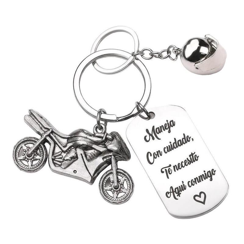 Best-selling cross-border gift in Europe and America: Inspirational keychain for employees, motorcycle accessory, stainless steel keychain Best-selling cross-border gift in Europe and America: Inspirational keychain for employees, motorcycle accessory, stainless steel keychain
