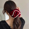 Big advanced hair rope from pearl, hairgrip, hair accessory, high-quality style, simple and elegant design