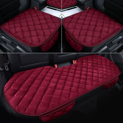 car rear seat cushion without – Seat cushion, seat cover - red-three-piece-set