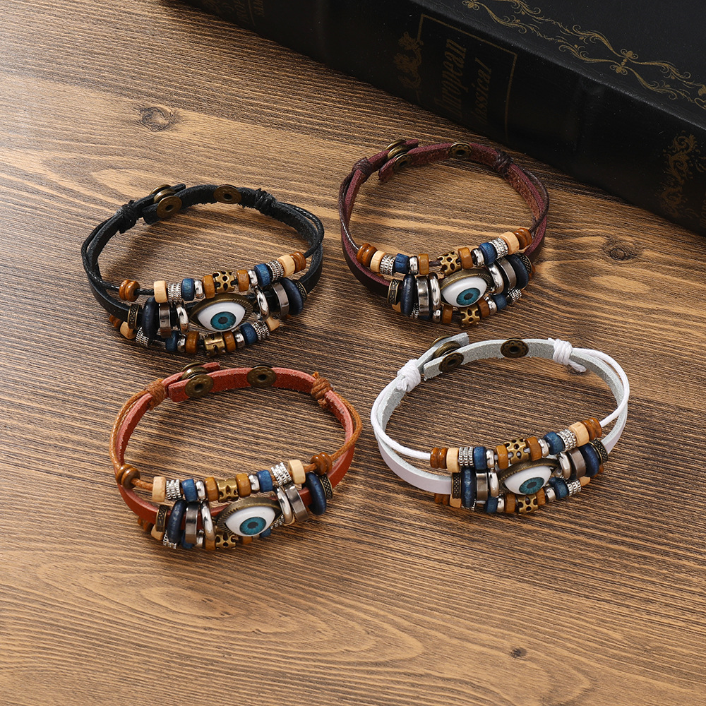 Lucky Evil Eye Red String Bracelet Protection Beaded Jewelry_voghion.com
