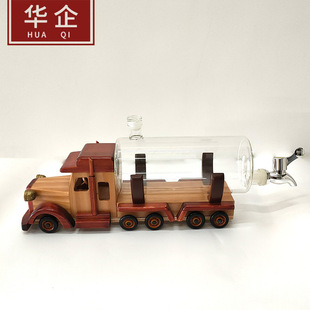 Manufacturer Supplies Truck Wine Bottles, Large Trucks, High Borosilicate Glass Craft Wine Bottles, Wine Glass Bottles, Special-Shaped Bubble Wine Bottles