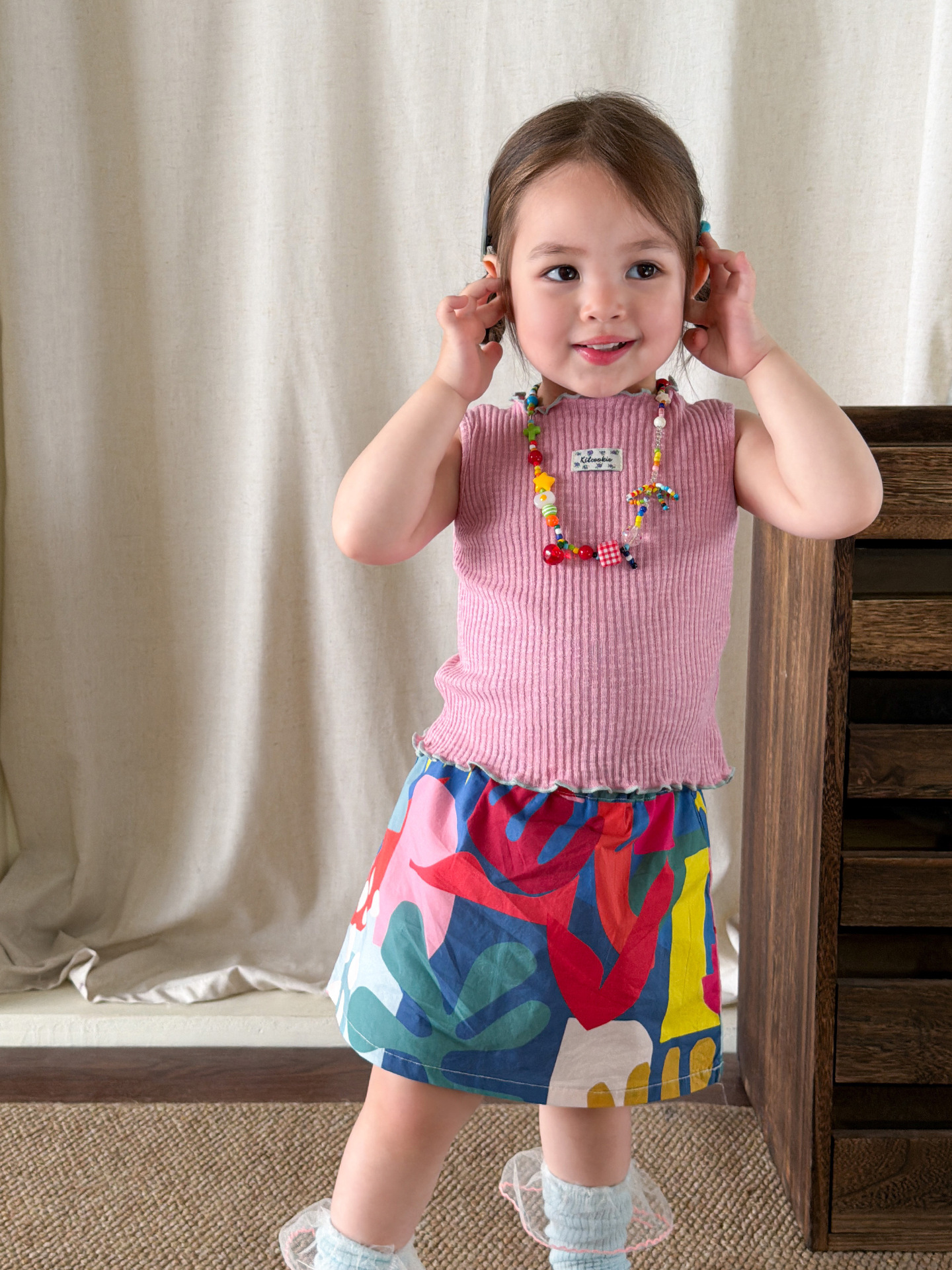 Sugar Pear ropa infantil niñas falda corta set verano 2026 nueva ropa infantil casual ropa de bebé niñas media falda