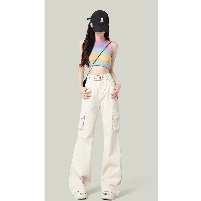 Apricot spring jeans