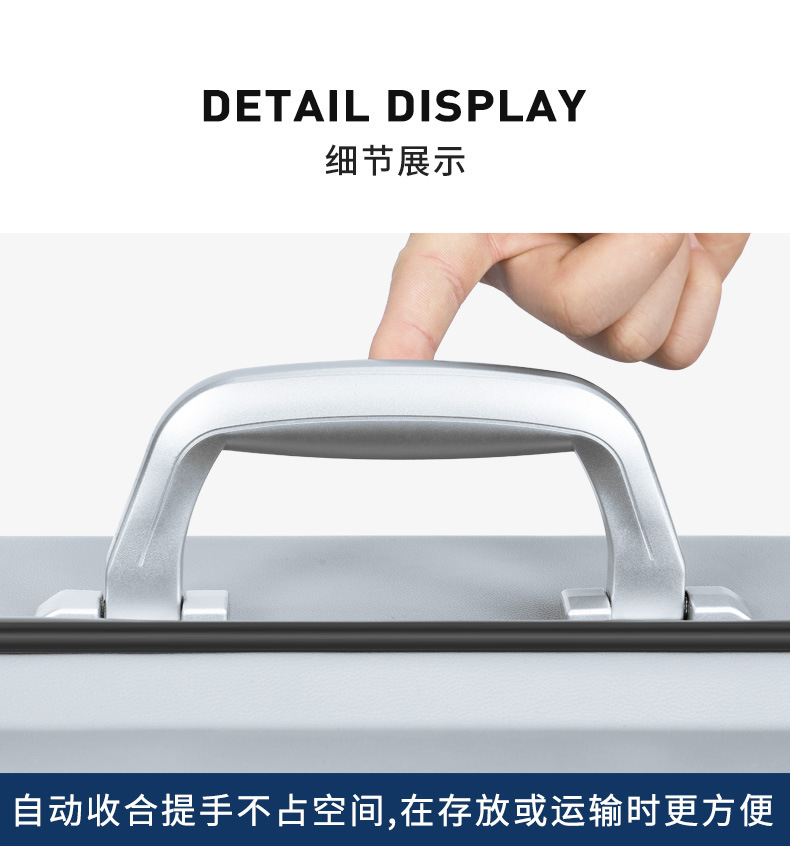 Túi golf hàng không vỏ cứng PGM, chịu lực 100kg, bánh xe 4 chiều, tặng khóa số — HKB015 - Vali Hàng Không Ánh Kim [Vỏ Cứng ABS / Bánh Xe Lăn 6 Bánh / Tặng Khóa Số] chi tiết 22