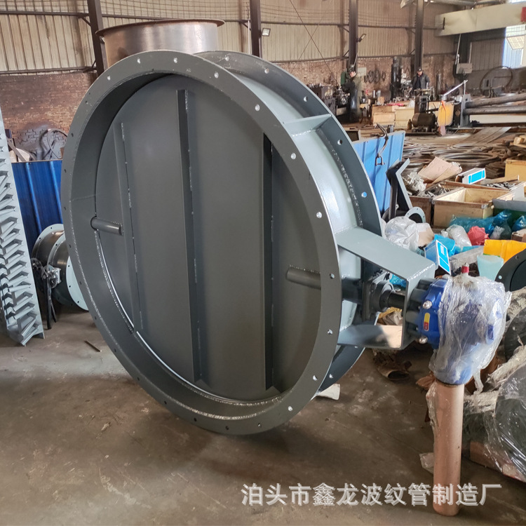 精小型电动调节通风蝶阀 碳钢法兰式圆形风门 烟道调风阀DN800