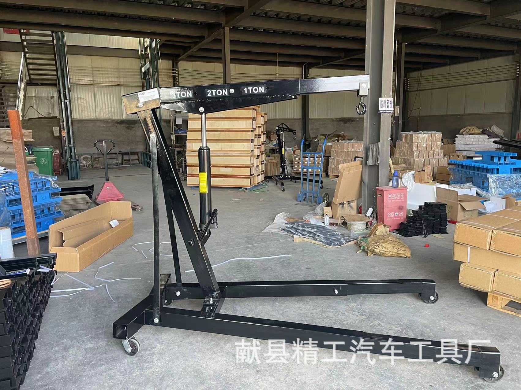 2T grúa de motor grúa plegable extraíble 1T grúa de motor de automóvil grúa hidráulica manual