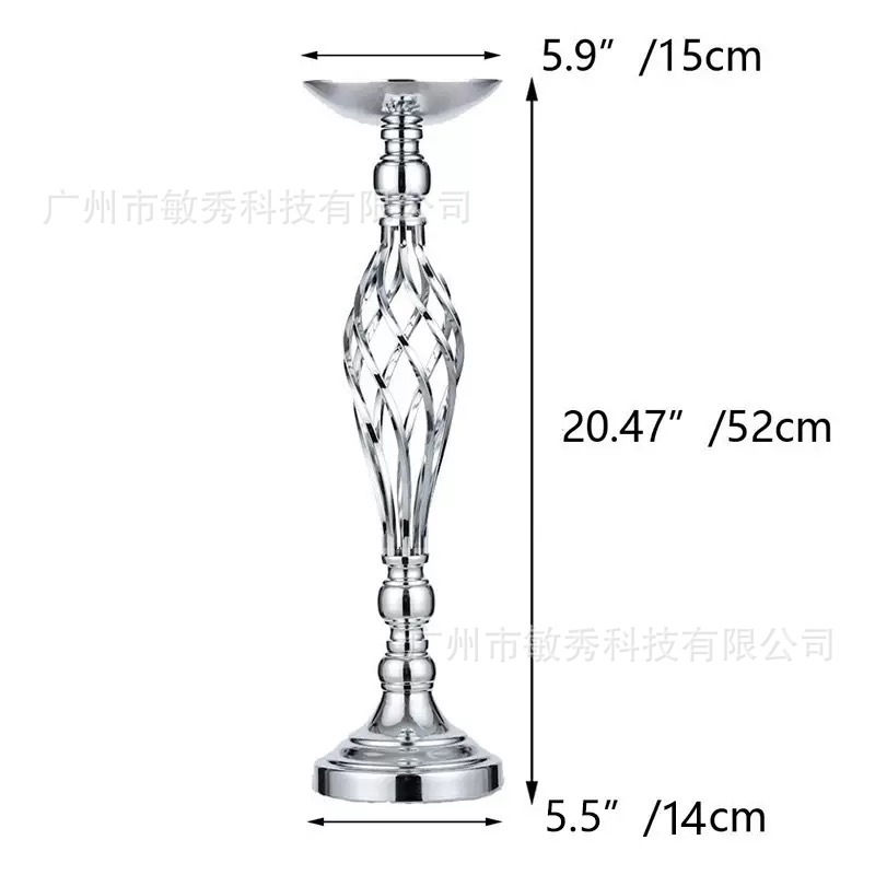 跨境热卖创意婚礼T台布置道具麻花造型餐桌花瓶路引花架装饰摆件|undefined