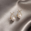 Advanced wall earrings from pearl, 2023 collection, high-quality style, light luxury style, internet celebrity