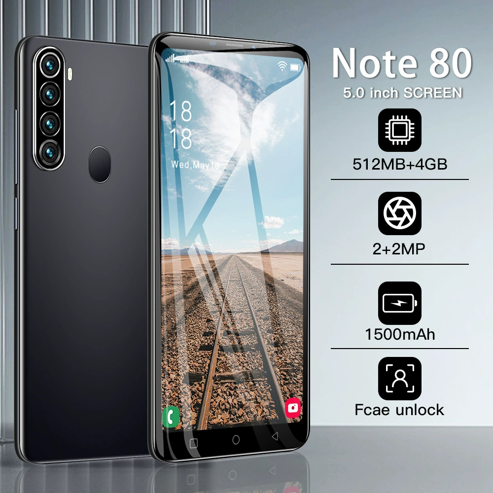 Смартфон Note80, MTK6580M, 5,0-дюймов, Android 8.1, 1ГБ+16ГБ, 1500mAh