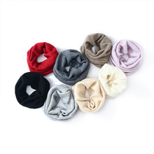 针织脖套羊绒围脖女冬季纯色百搭羊绒脖套温柔风保暖套头围脖批发