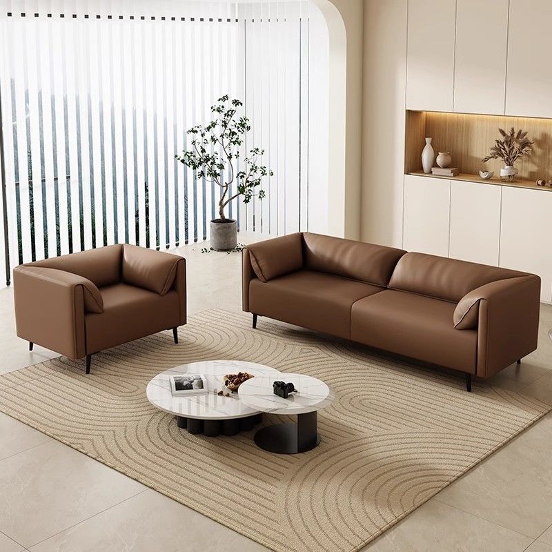 Sofá de lujo nórdico pequeño apartamento sala de estar alquiler tienda de ropa área de negociación tecnología de recepción sofá de tela
