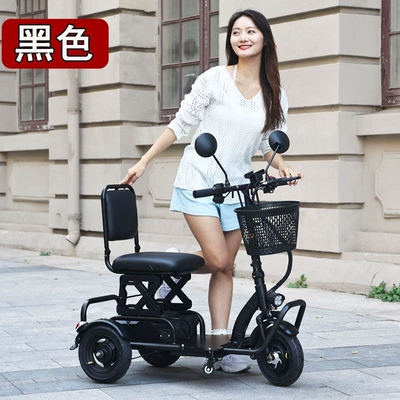 foldable tricycle for the | Elektrikli skuterlər - anti-rollover-tumbler-black-48v-front-wheel-drive-11ah-48v12ah-lead-acid-battery-with-a-range-of-about-40-miles