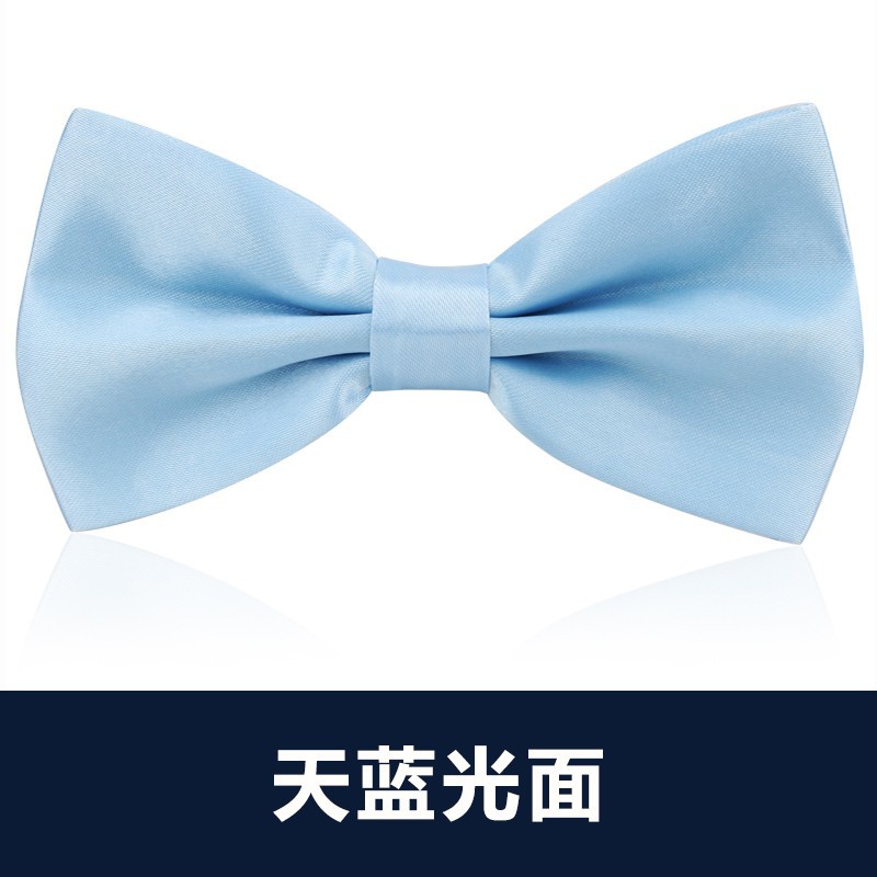 ↬↬↬하늘색 광택 나비넥타이 ↦=>=>=>