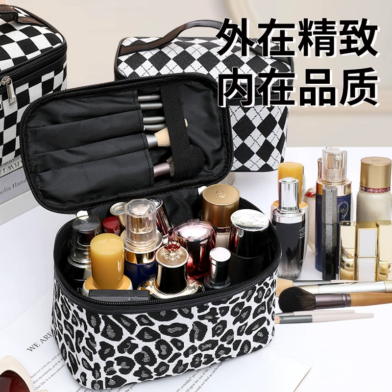 Classic cosmetic bag, chess, waterproof organizer bag