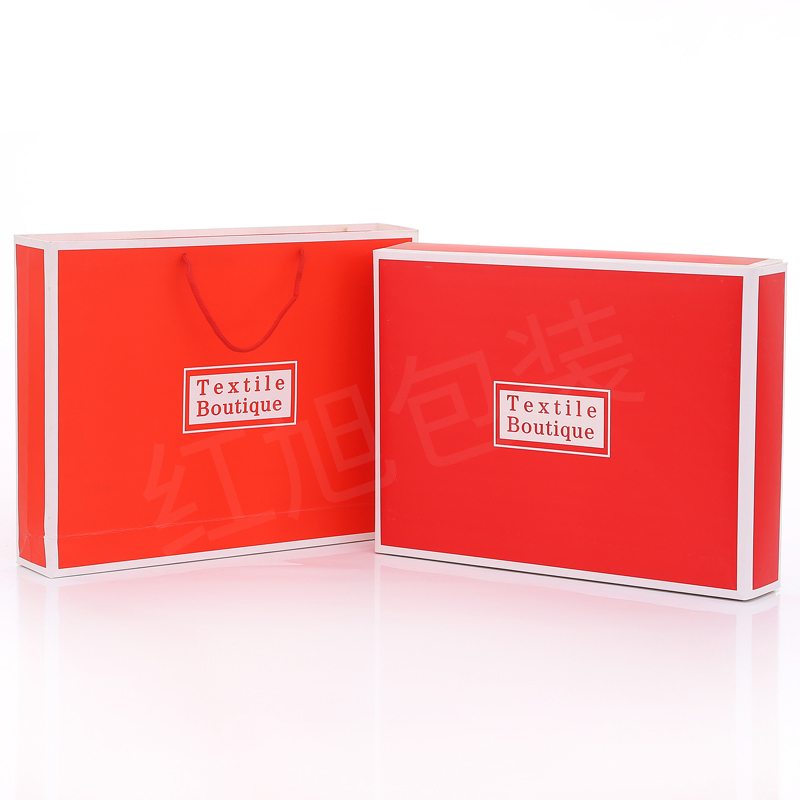 Toallas de baño de tres piezas caja de embalaje vacía caja de regalo de boda caja de regalo portátil de ventana abierta