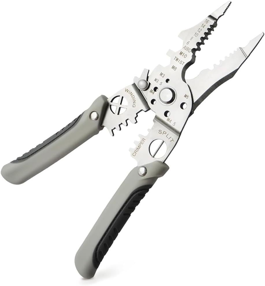Wire Stripper Crimping Cutting Striping Splitting Wrench Too