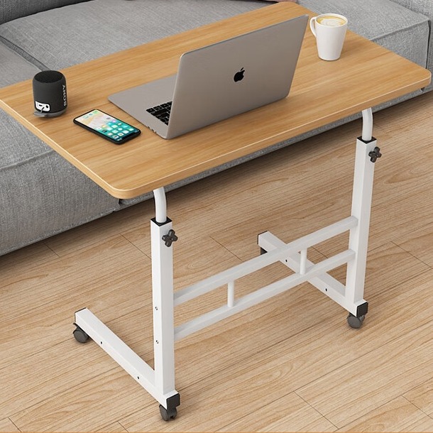 Mesa de cama simple elevación mesa de computadora móvil estante de almacenamiento perezoso mesa de estudio universitario mesa de estudio en casa image 4
