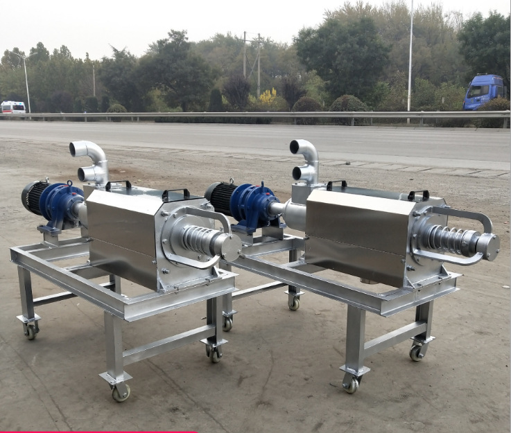 内蒙方壳猪粪干湿分离机 餐厨垃圾固液分离机 畜禽粪便脱水设备厂