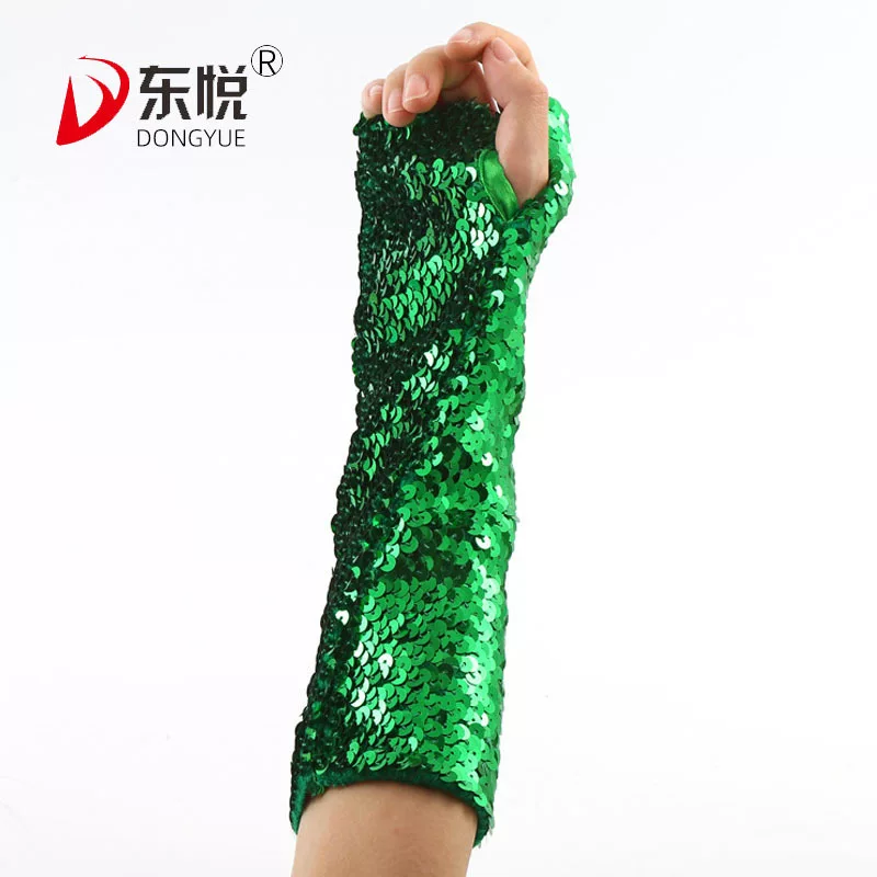 Эластичные ногти Sequins, рукава, перчатки, ( торговля), оптовая продажа, без пальцев