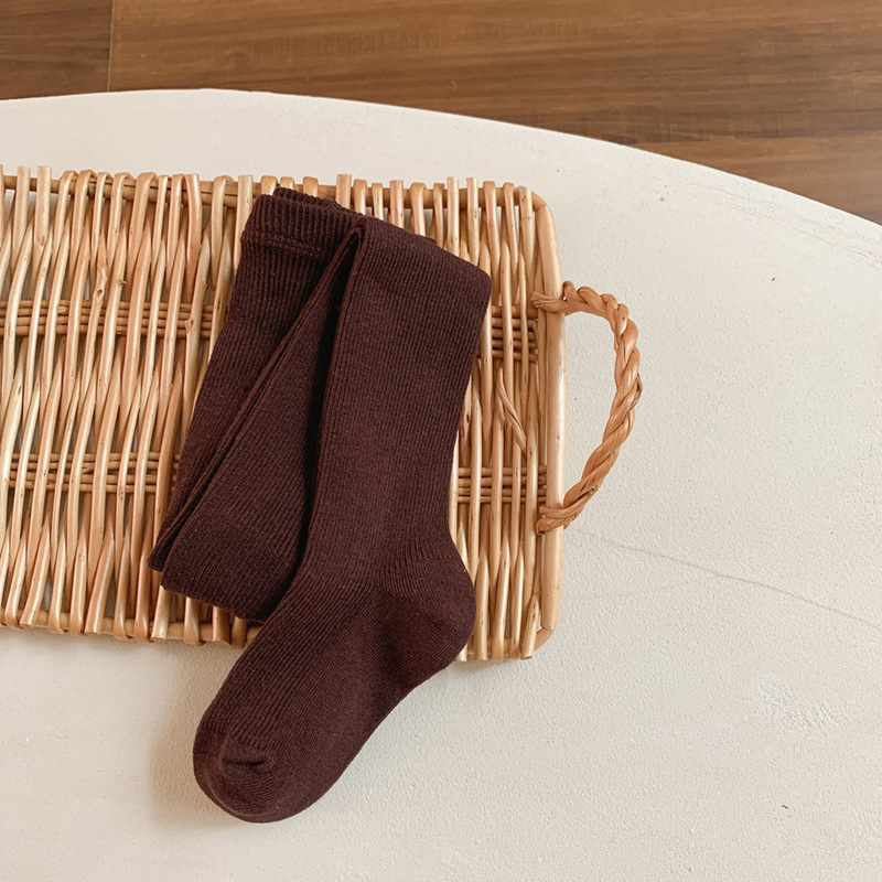 2024 primavera y otoño nuevas polainas para niñas bebé a pantimedias para niños transpirables medias de una pieza coreanas