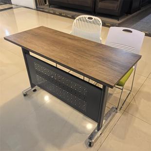 Factory Direct Sales New Removable Splicing Office Folding Table Training Table and Chair Combination Chairman Conference Table