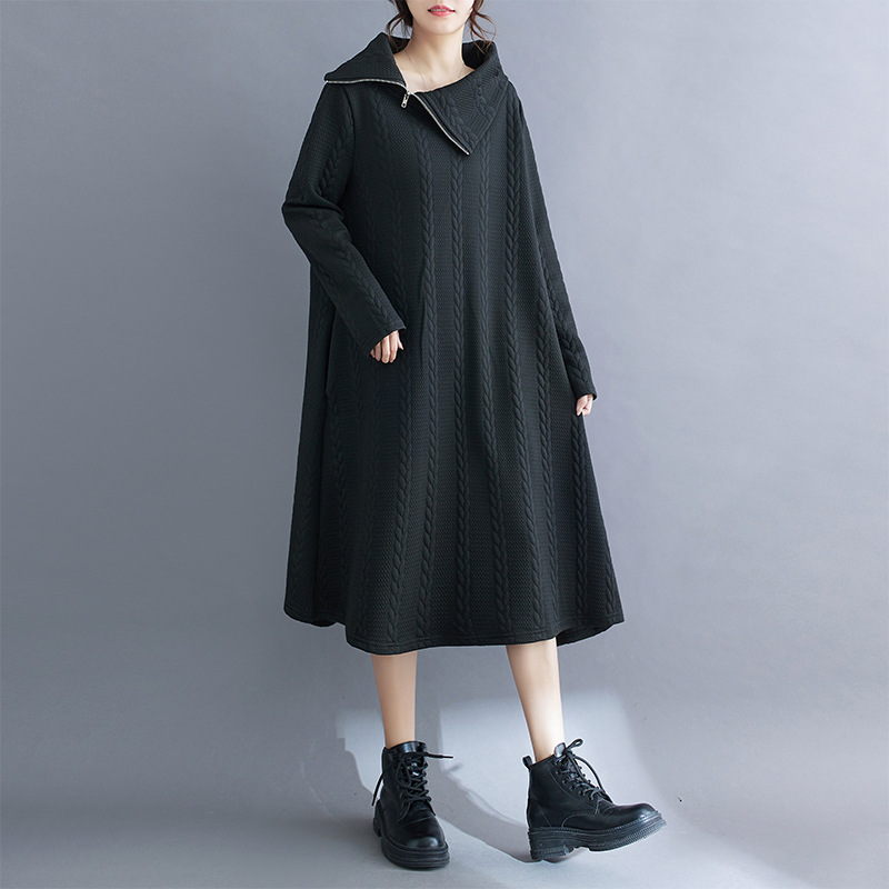  秋  L-XL 大きいサイズ ワンピース