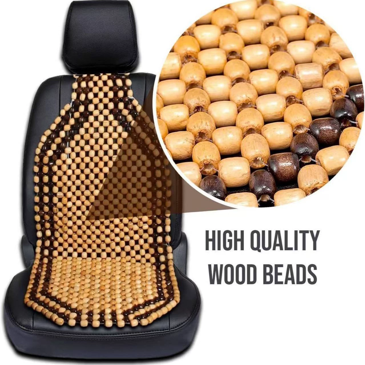 Оптовая продажа с фабрики летом деревянный шарик автомобильная подушка дышащий массаж подушки сиденья внешняя торговля экспорт деревянный шарик дышащая автомобильная подушка сиденья