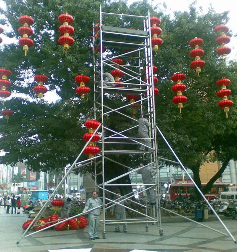 厂家直销清洁装饰工作架 门式铝合金移动脚手架 活动架 品质可靠