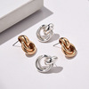 Metal retro earrings, accessory, wholesale