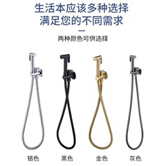 クロスボーダー全銅角弁スプレーガン付きシングル冷婦人洗浄器セットホテル工事トイレ洗浄便器ステンレス管