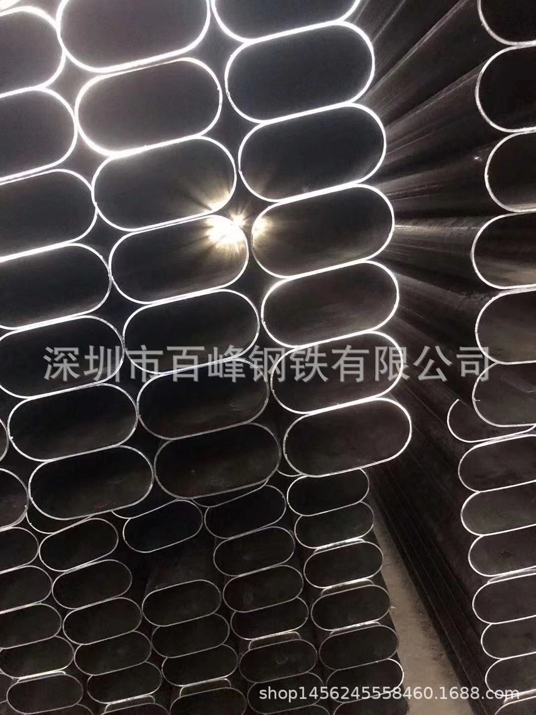 空心平椭管 薄壁退火黑皮铁管 光亮非标焊管圆管可烤漆折弯