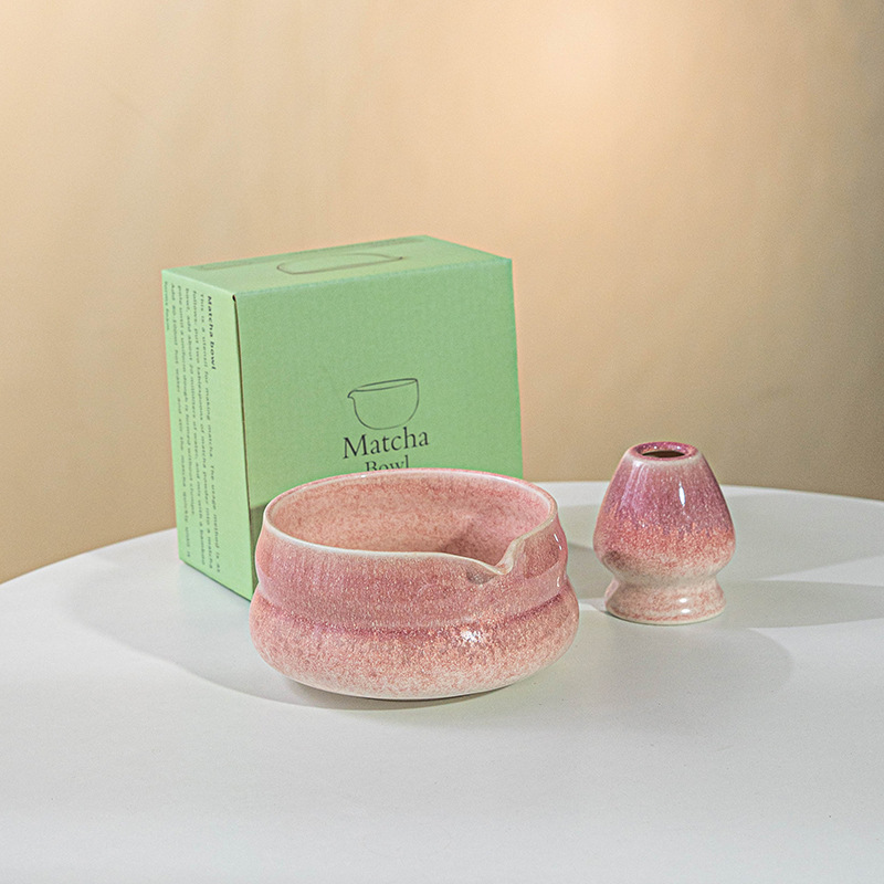 Amazon 和風抹茶ボウル 注ぎ口付き 陶器製茶器アクセサリー 茶筅スタンドセット 和風茶道 クロスボーダー限定|undefined