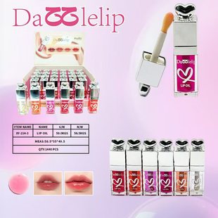 Dazzlelip Cross-Border Watery Translucent Lip Oil Pouty Lip Moisturizing Lip Gloss Pearlescent Mirror Lip Glaze