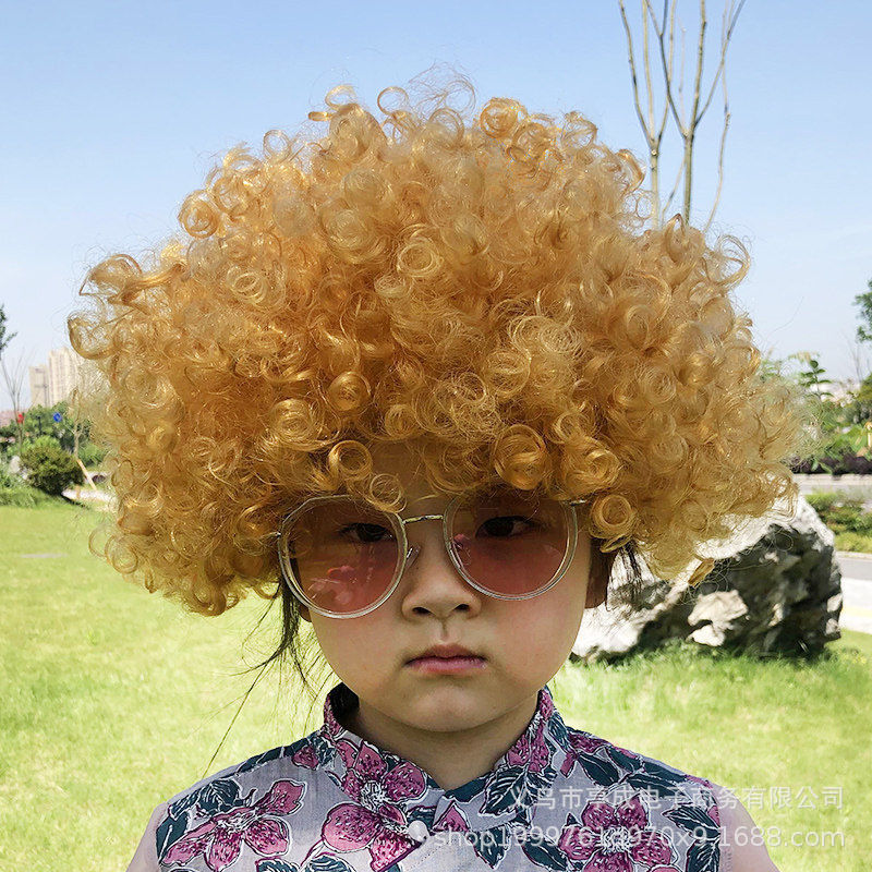 Venta directa de fábrica peluca de cabeza explosiva fiesta de disfraces fanáticos de disfraces pelucas de colores de payaso divertidas