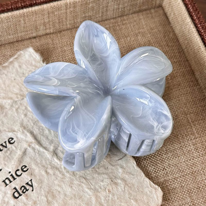 High-end ombre gray-blue plumeria