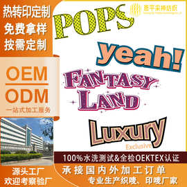热转印烫画定制花式图案服装烫标印花T恤图案源头工厂批量生产