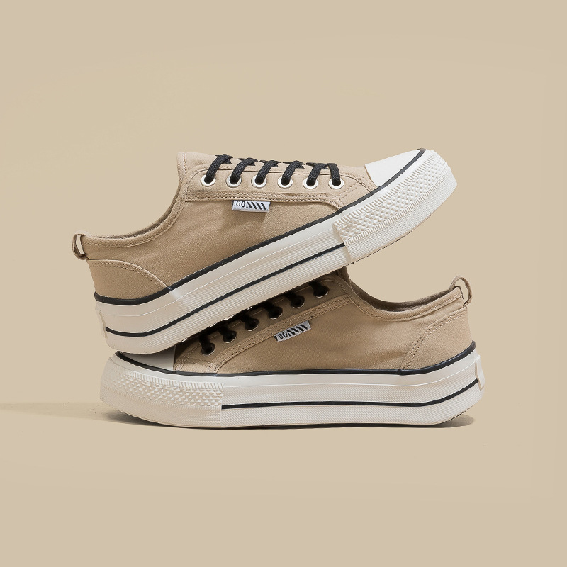 2026 primavera nuevo tipo de zapatos de lona de suela gruesa para mujeres aumentando la altura de los zapatos de deporte casuales con un pedaleo elástico zapatos de skate